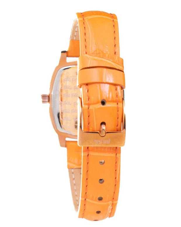 Orange Leather Watch