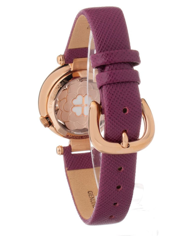 Purple Leather Watch