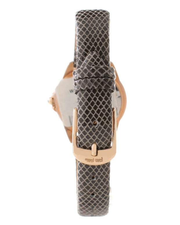Gray Leather Watch
