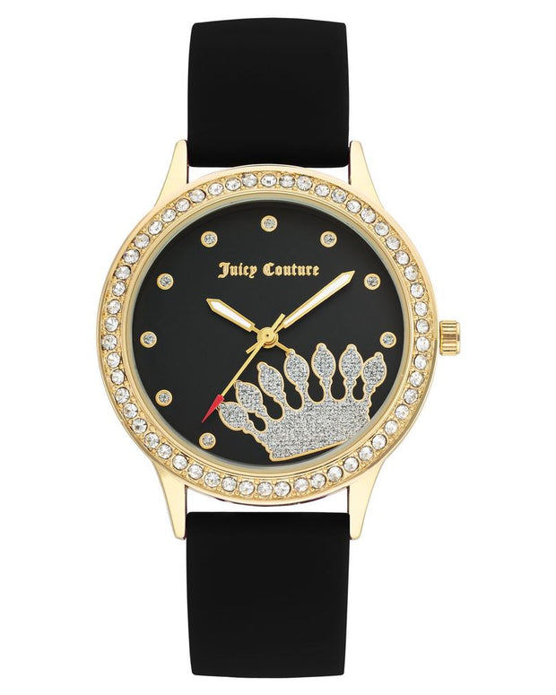 Black Synthetic Dress Watch
