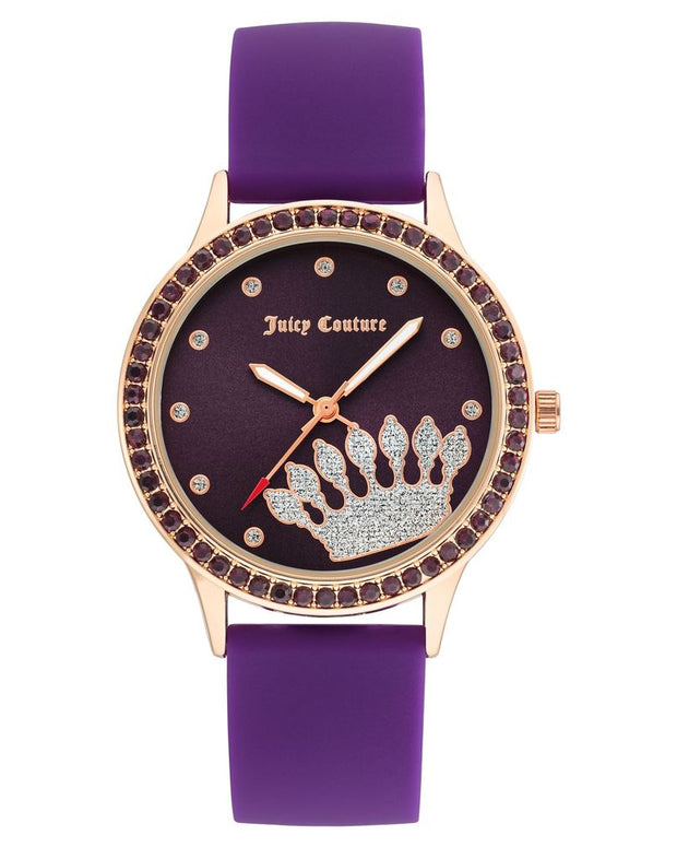 Purple Synthetic Dress Watch
