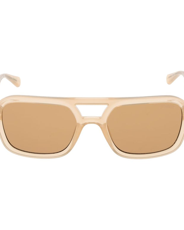 Beige Unisex Sunglasses