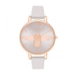 Beige Synthetic Leather Watch