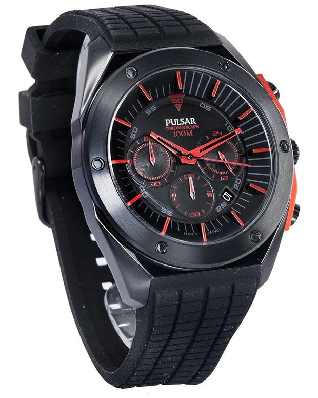 Black Rubber Watch