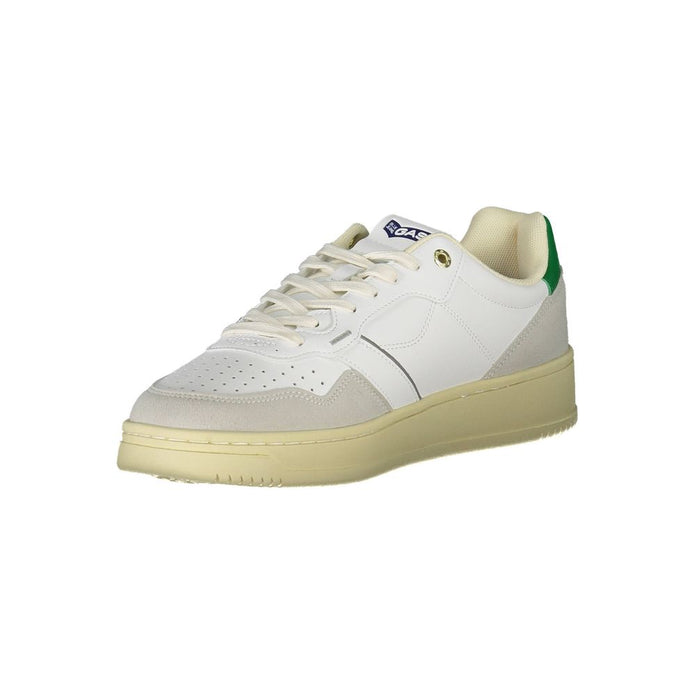 White Artificial Leather Sneaker