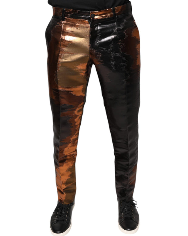 Multicolor Jacquard Skinny Men Pants