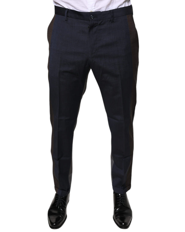 Black Cotton Wool Formal Dress Pants