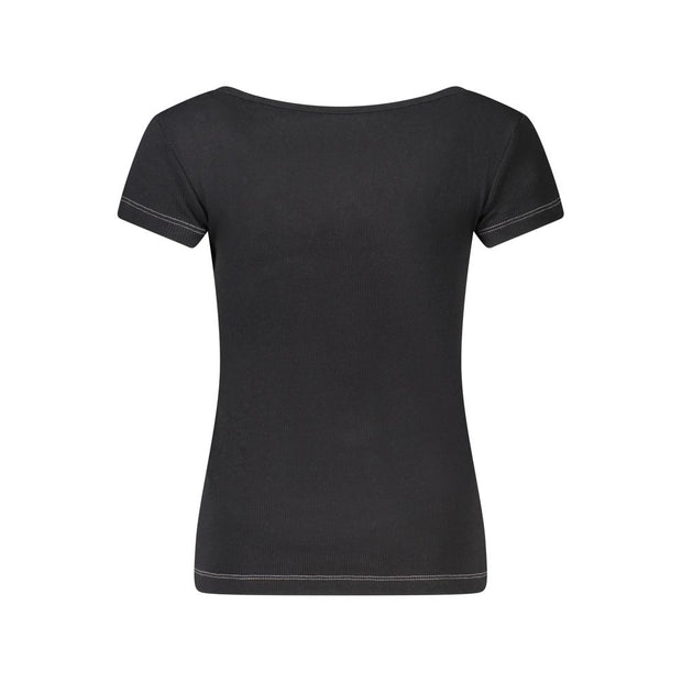 Black Cotton Tops & T-Shirt