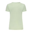 Green Cotton Women T-Shirt