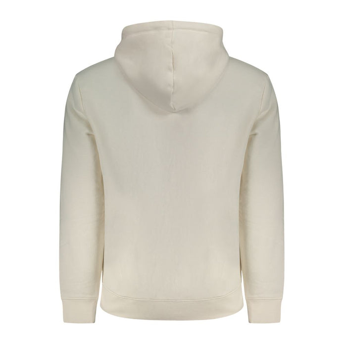 White Cotton Mens Hooded Sweater