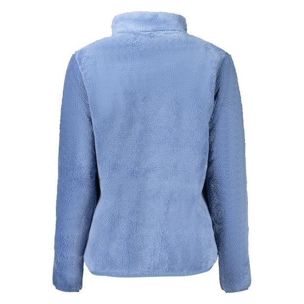 Light Blue Polyester Women Jacket