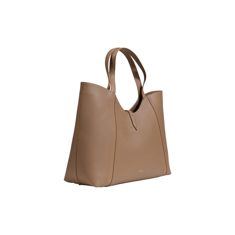 Beige Leather Handbag