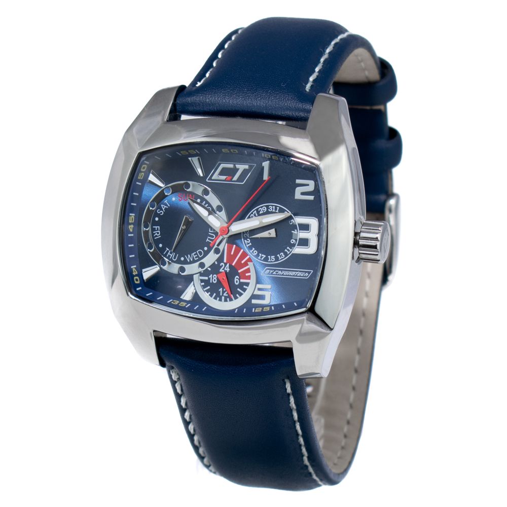 Blue Leather Watch