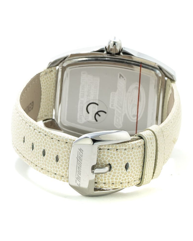 White Leather Watch