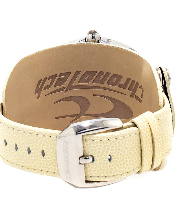 Beige Leather Watch