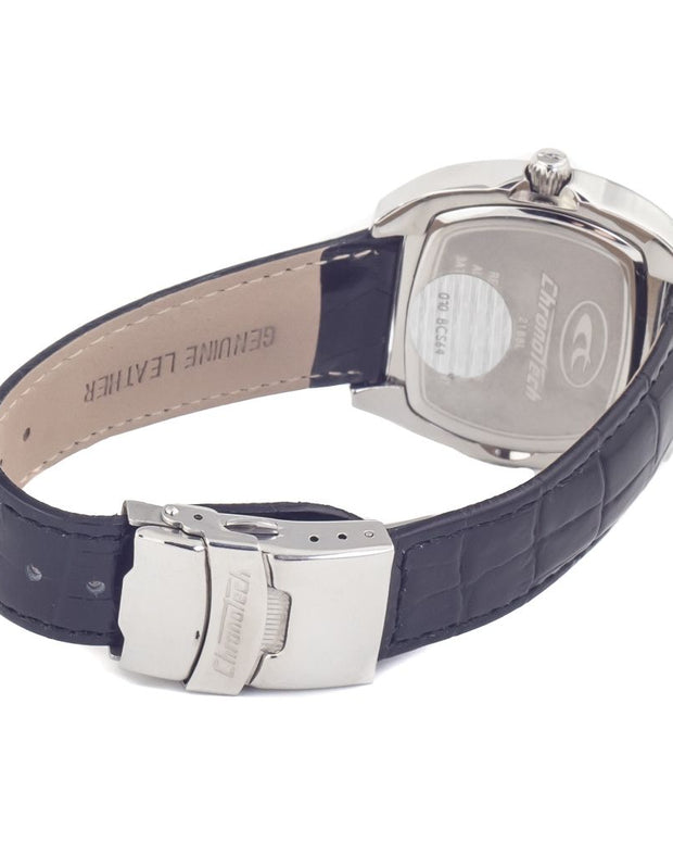 Black Leather Watch