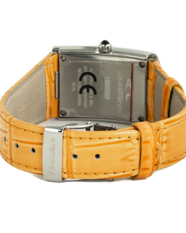 Orange Leather Watch