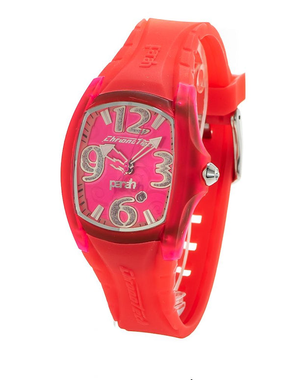 Red Rubber Dress Watch