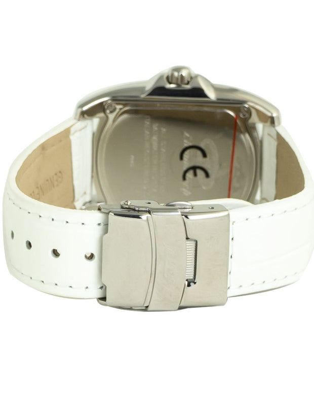 White Leather Watch