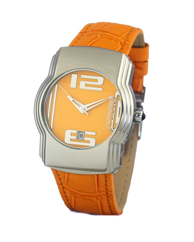 Orange Leather Watch