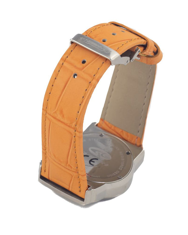 Orange Leather Watch