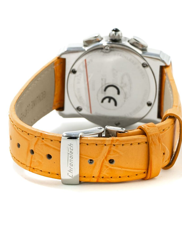 Orange Leather Watch
