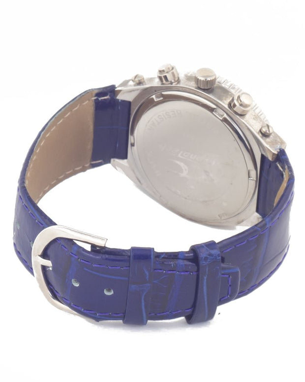 Blue Leather Watch