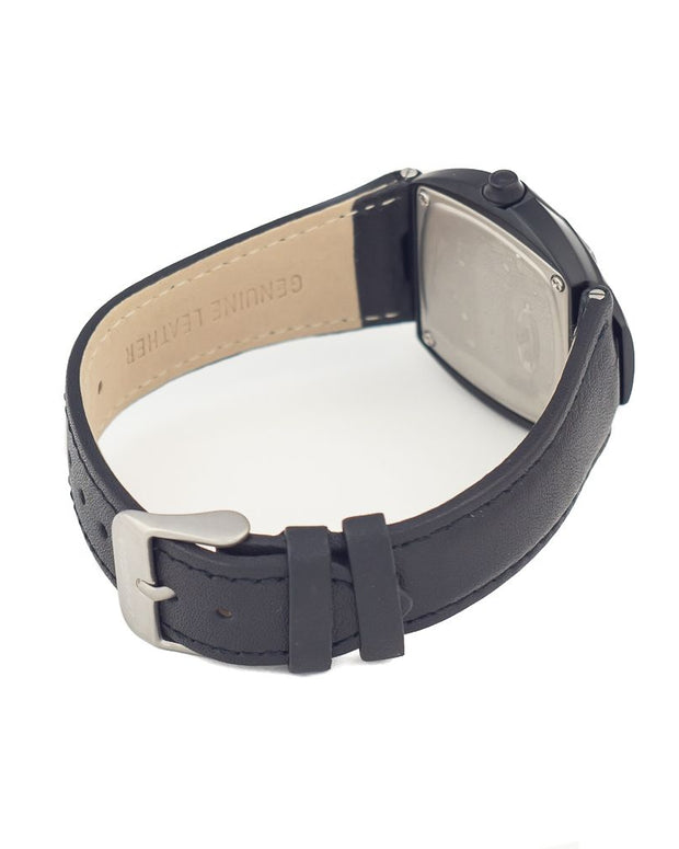 Black Leather Watch