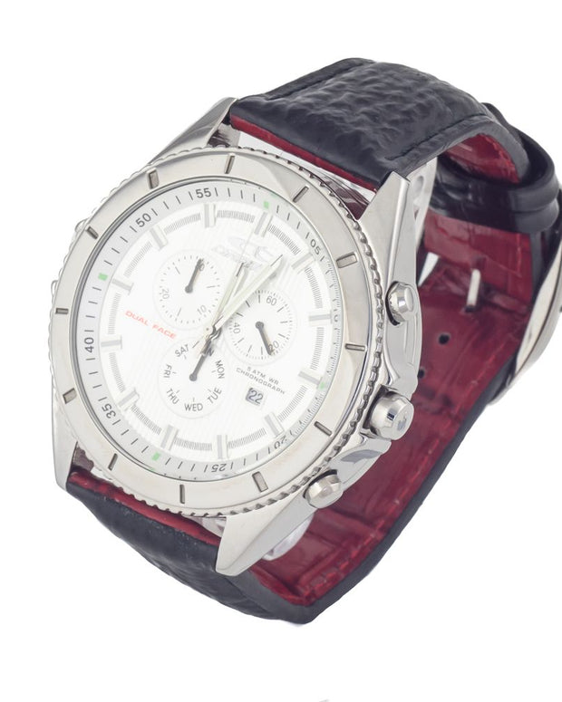 Black Leather Watch