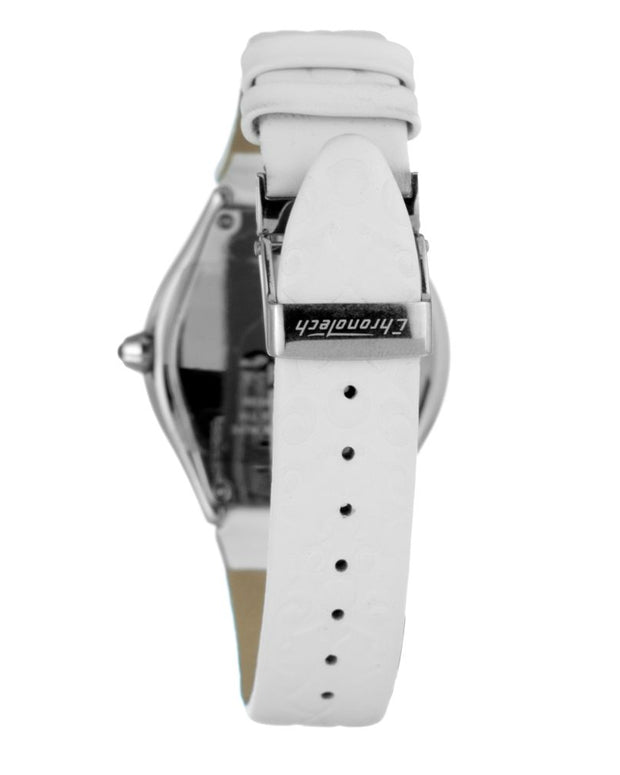 White Leather Watch