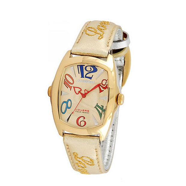 Gold Leather Watch