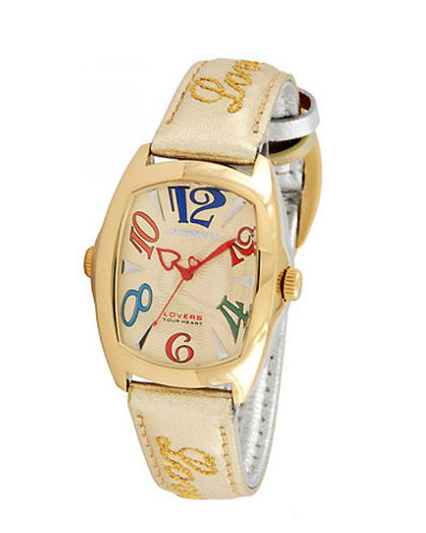Gold Leather Watch