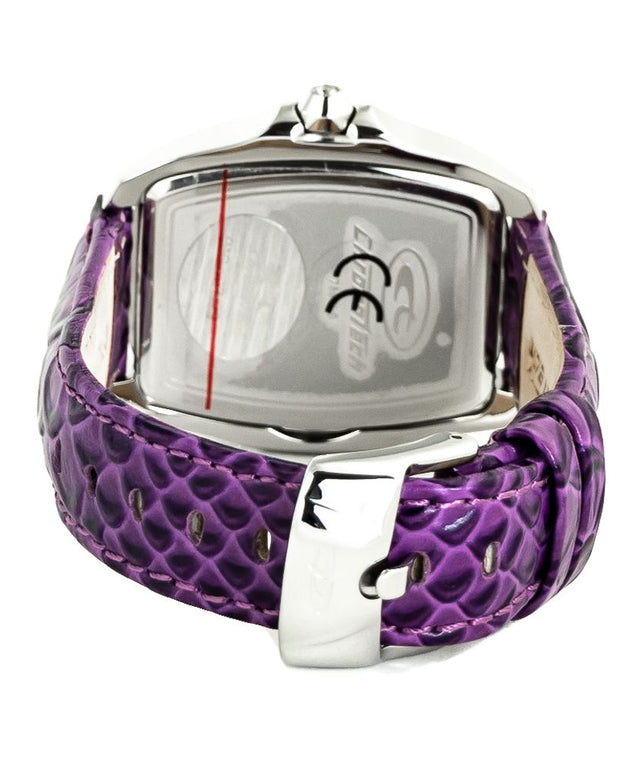 Purple Leather Watch