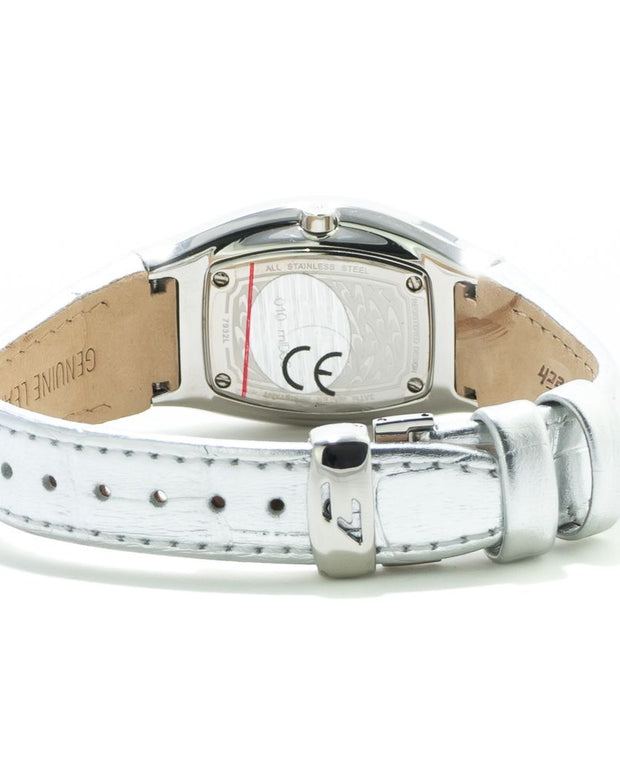 Silver Leather Watch