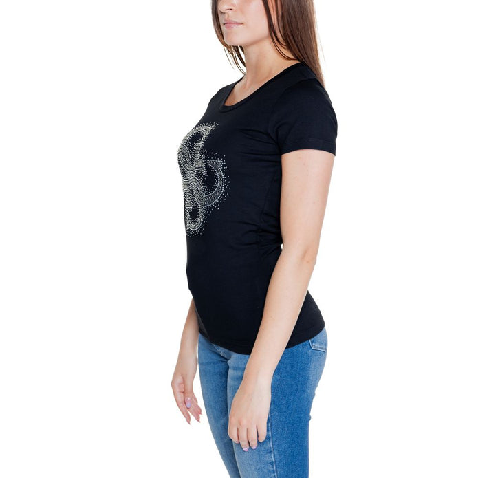 Black Cotton Tops & T-Shirt