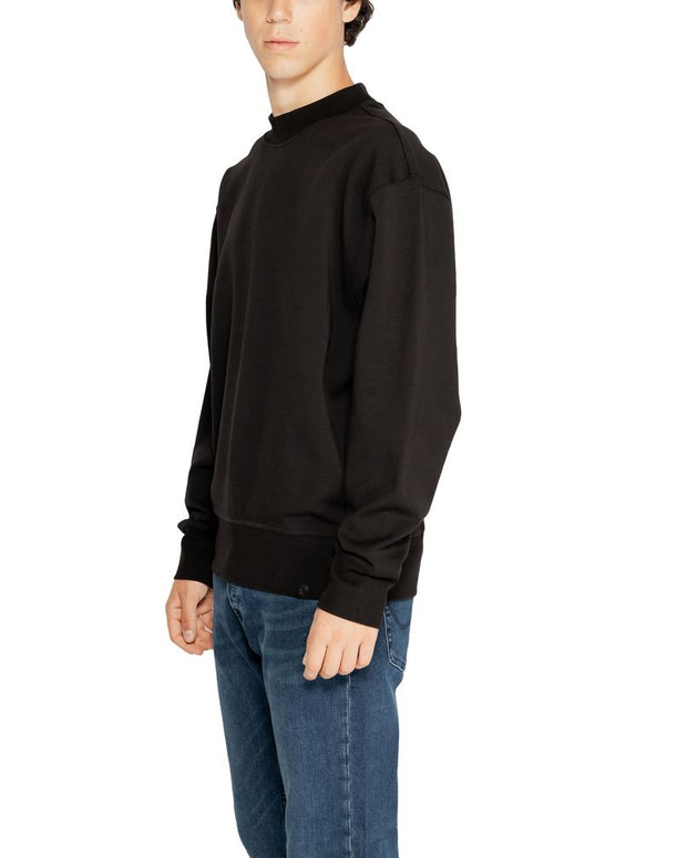 Black Recycled Cotton Sweatshirt