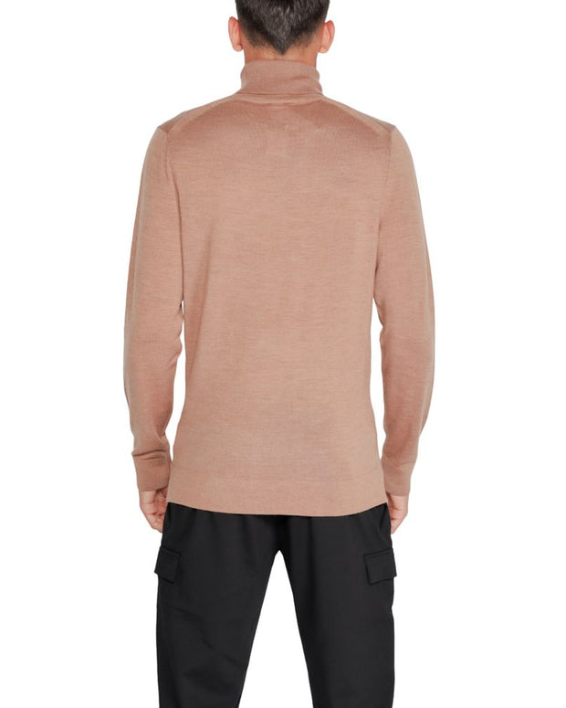 Beige Wool Turtleneck