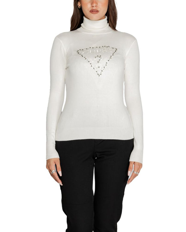 White Viscose Turtleneck