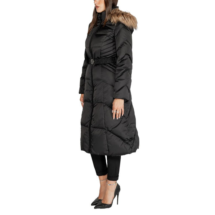 Black Polyester Jackets & Coat