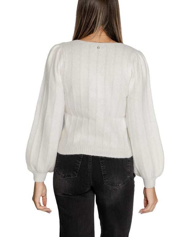 White Polyester Sweater