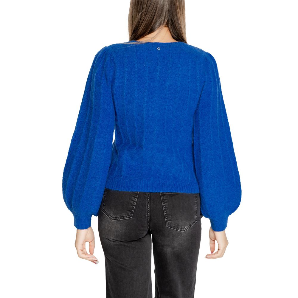 Blue Polyester Sweater