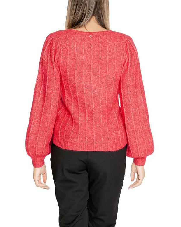 Pink Polyester Sweater