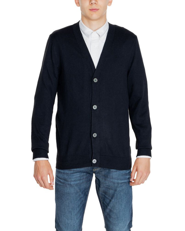 Black Cotton Cardigan