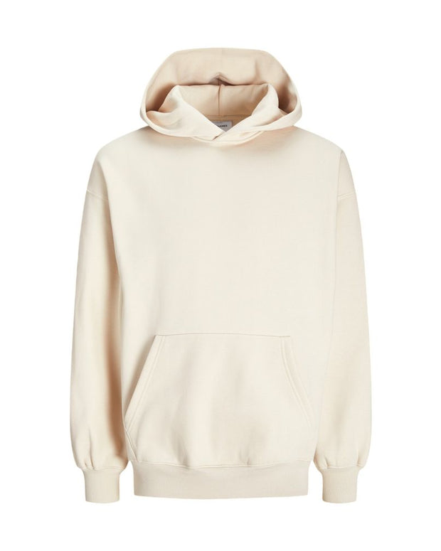 Beige Cotton Hoodie