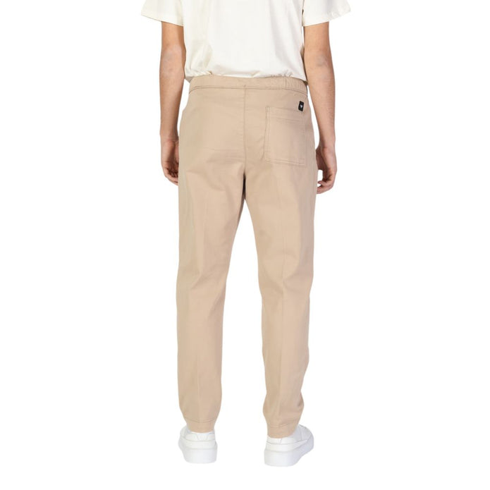 Beige Cotton Jeans & Pant