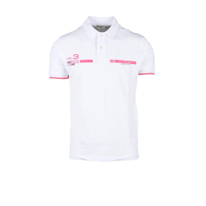 White Cotton Polo Shirt