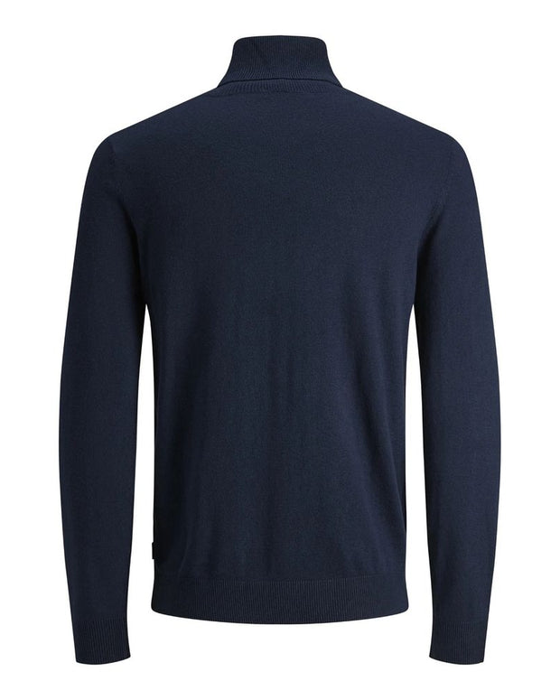 Blue Cotton Turtleneck