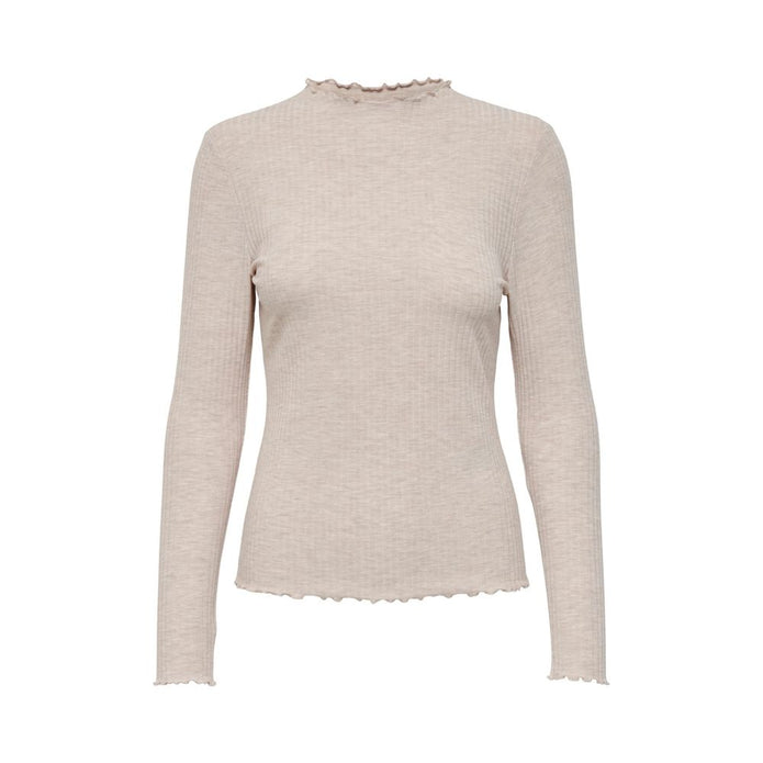 Beige Polyester Sweater