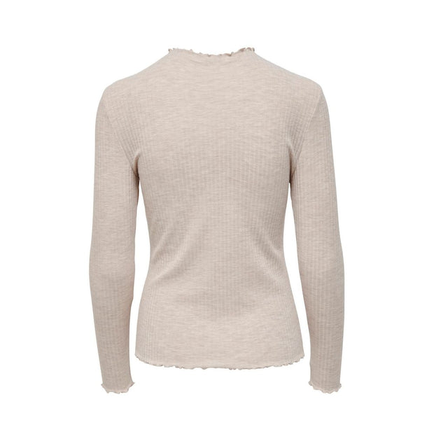 Beige Polyester Sweater