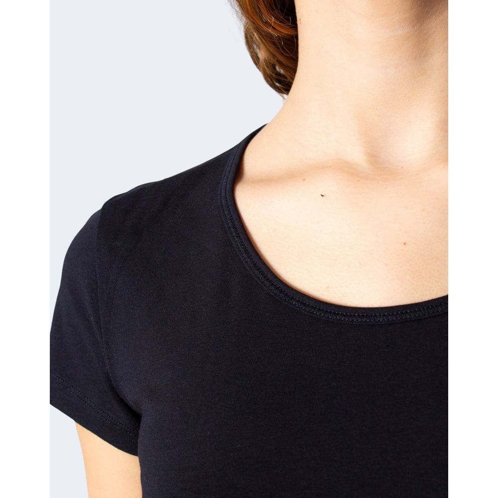 Black Cotton Tops & T-Shirt